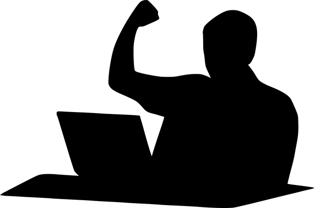 černá silueta